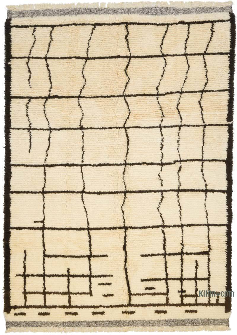 New Moroccan Style Hand-Knotted Tulu Rug - 6' 9" x 9' 3" (81" x 111") - K0065405