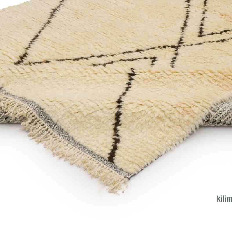 New Moroccan Style Hand-Knotted Tulu Rug - 5' 5" x 8' 1" (65" x 97") - K0065412