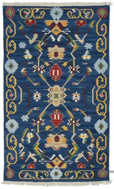 Yeni Kök Boya El Dokuma Kilim - 186 cm x 306 cm