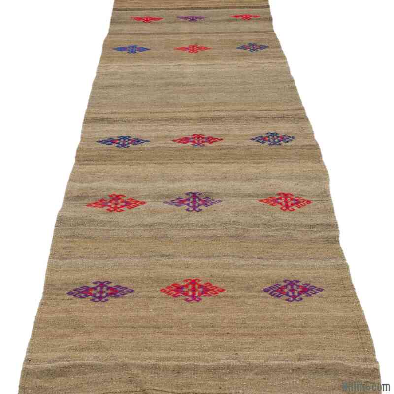 Vintage Anatolian Kilim Runner - 2' 4" x 9' 3" (28" x 111") - K0065436
