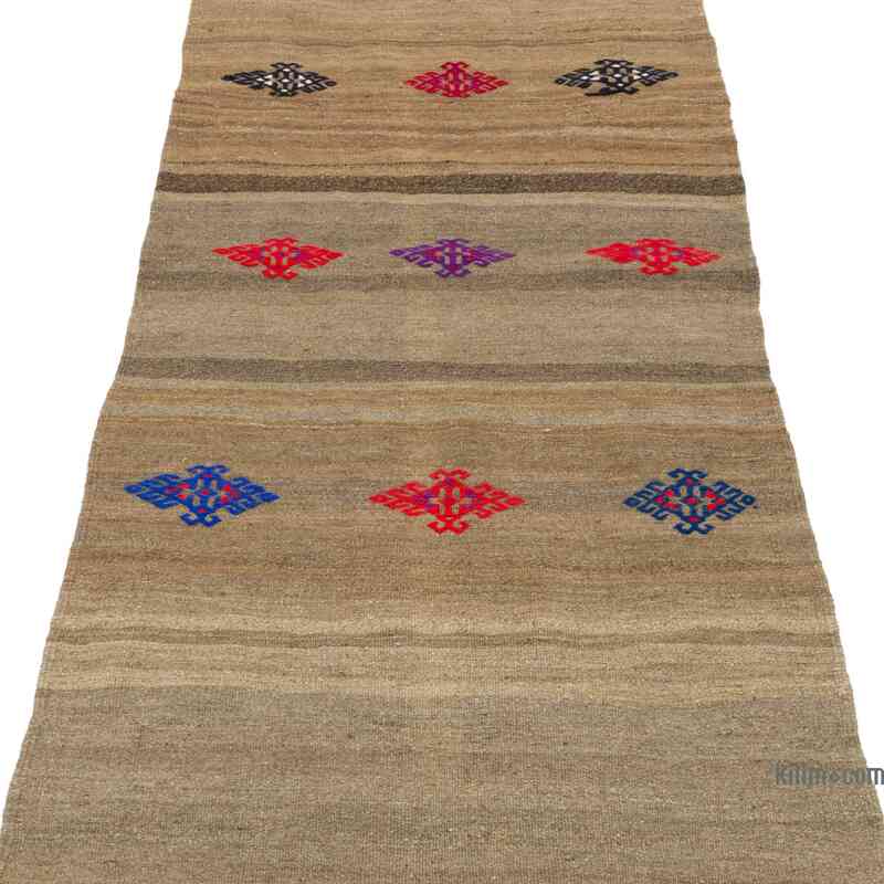 Vintage Anatolian Kilim Runner - 2' 4" x 9' 3" (28" x 111") - K0065436