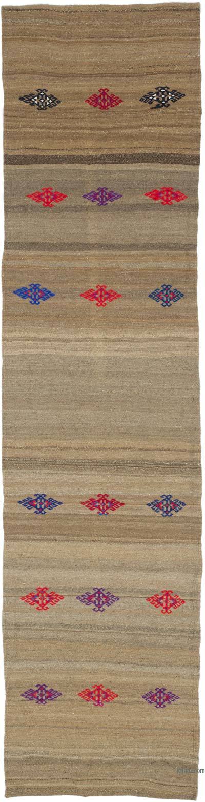 Vintage Anadolu Kilim Yolluk - 71 cm x 283 cm