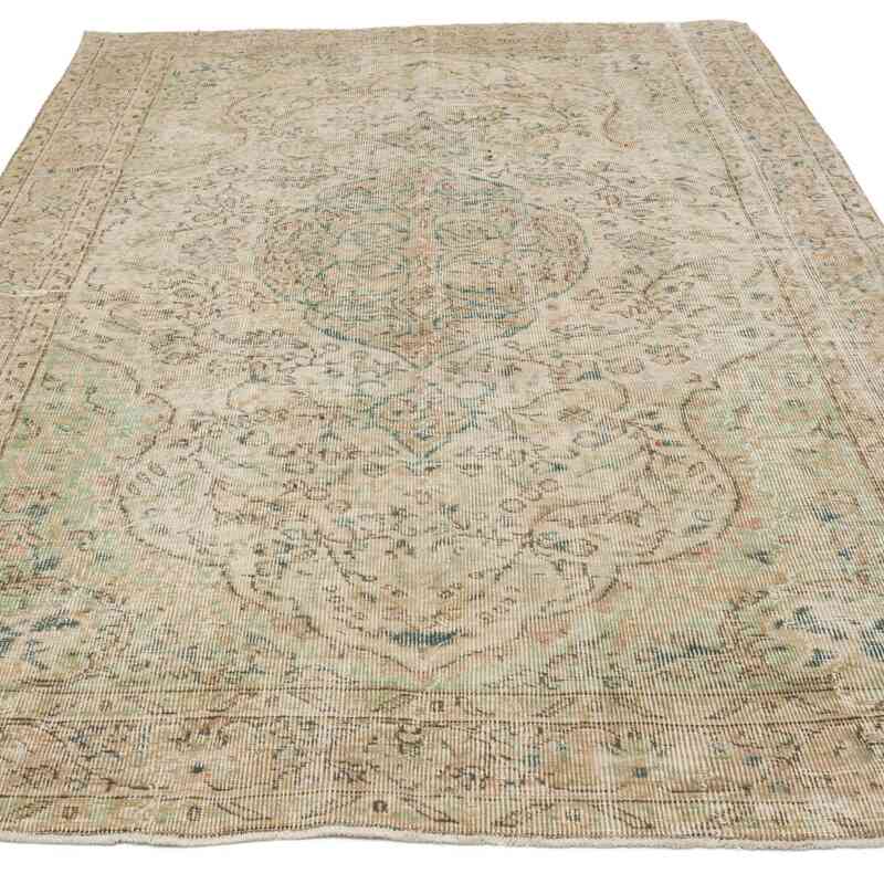 Alfombra Vintage Turca Anudada a Mano - 164 cm x 260 cm - K0065448