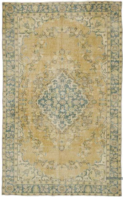 Vintage Turkish Hand-Knotted Rug - 5' 7" x 9' 1" (67" x 109")