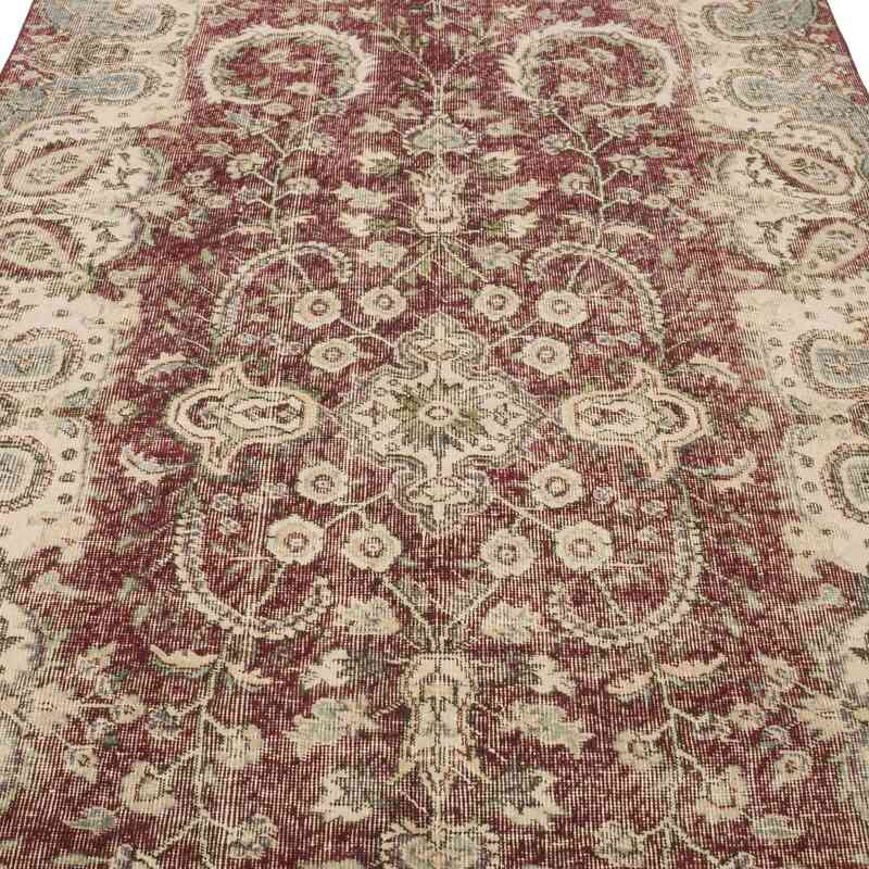 Vintage Turkish Hand-Knotted Rug - 4' 11" x 7' 9" (59" x 93") - K0065468