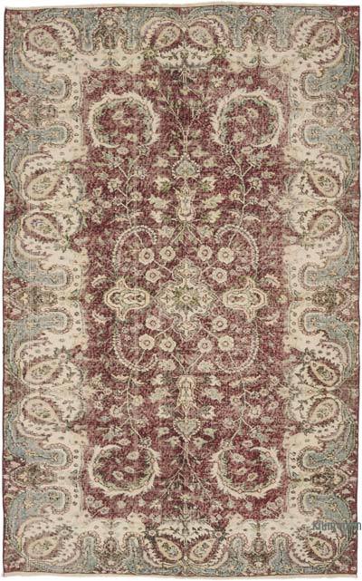Vintage Turkish Hand-Knotted Rug - 4' 11" x 7' 9" (59" x 93")