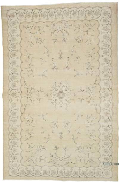 Alfombra Vintage Turca Anudada a Mano - 193 cm x 295 cm