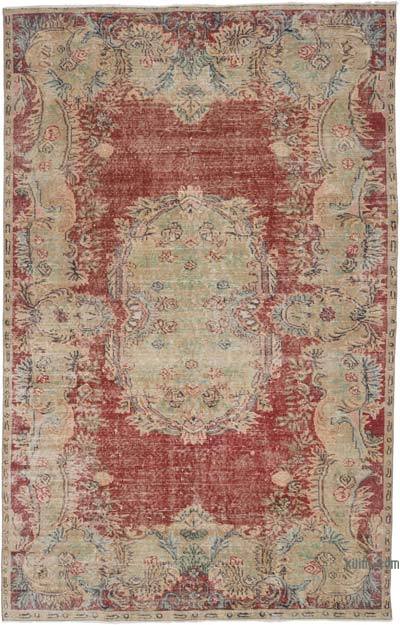 Vintage Turkish Hand-Knotted Rug - 5' 9" x 8' 11" (69" x 107")