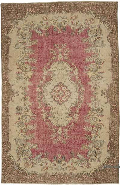 Vintage Turkish Hand-Knotted Rug - 6'  x 9' 3" (72" x 111")