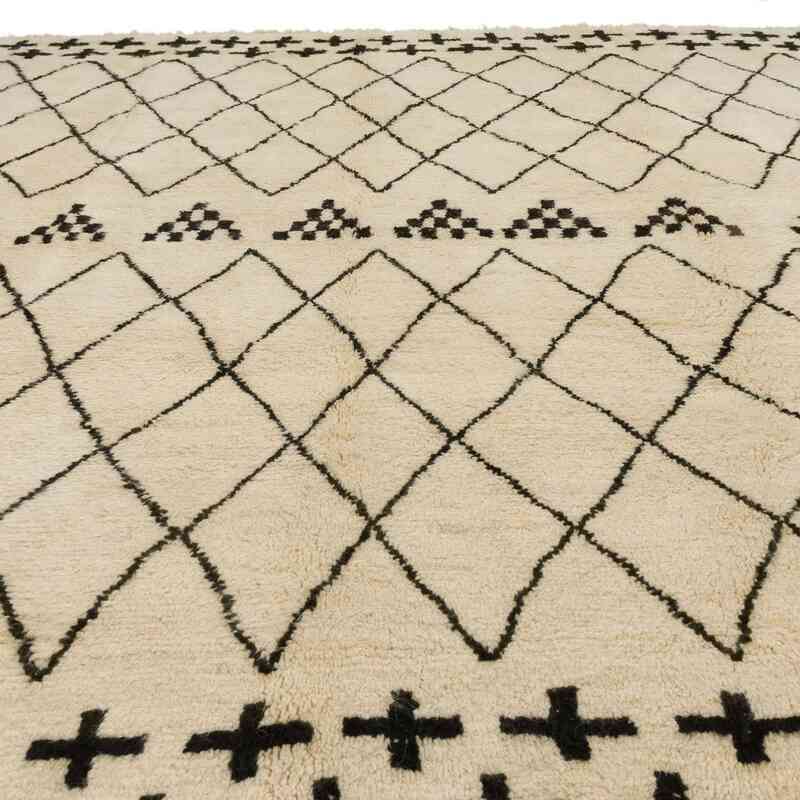 New Moroccan Style Hand-Knotted Tulu Rug - 9' 9" x 11' 10" (117" x 142") - K0065485