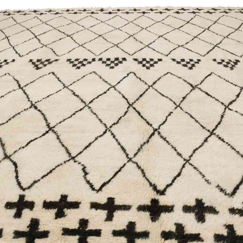 New Moroccan Style Hand-Knotted Tulu Rug - 9' 9" x 11' 10" (117" x 142") - K0065485