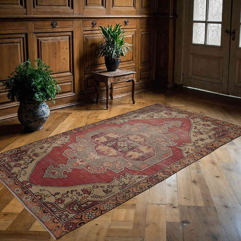 El Dokuma Vintage Hali - 127 cm x 247 cm - K0065491