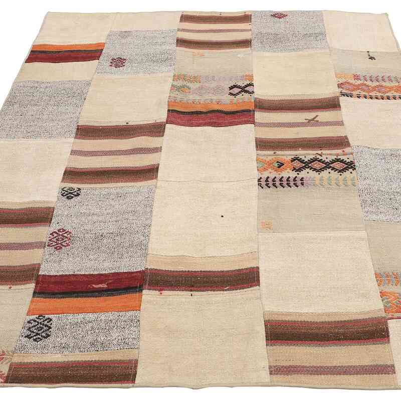 Alfombra Kilim de Retazos - 150 cm x 180 cm - K0065526