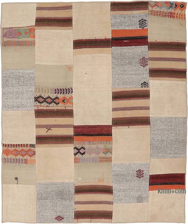 Alfombra Kilim de Retazos - 150 cm x 180 cm - K0065526