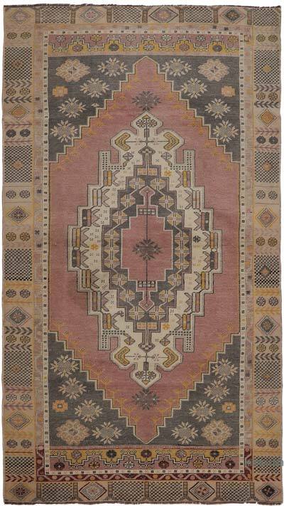 Alfombra Vintage Turca Anudada a Mano - 125 cm x 235 cm