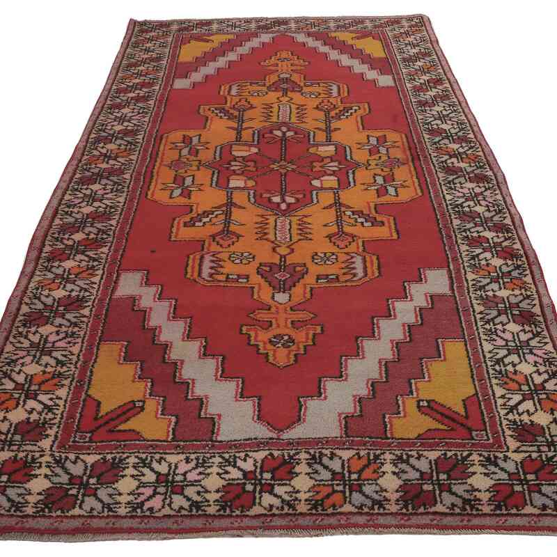 El Dokuma Vintage Halı - 150 cm x 275 cm - K0065549