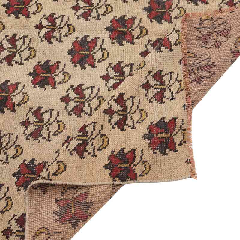 Alfombra Vintage Turca Anudada a Mano - 135 cm x 196 cm - K0065555