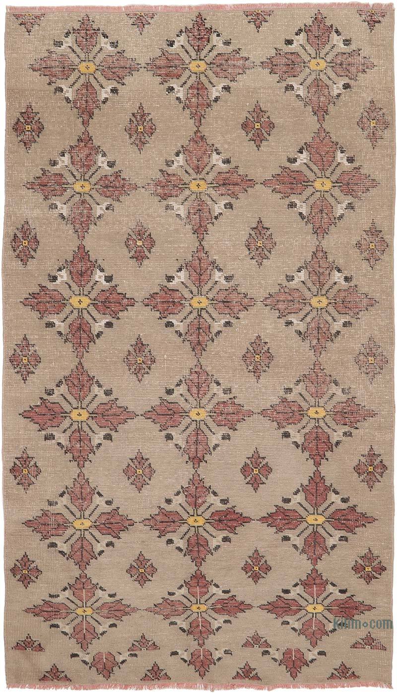 Vintage Turkish Hand-Knotted Rug - 4' 2" x 7' 7" (50" x 91") - K0065565
