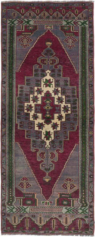 Vintage Turkish Hand-Knotted Rug - 3' 2" x 7' 10" (38" x 94")