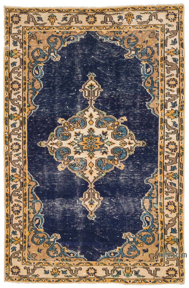 El Dokuma Vintage Halı - 126 cm x 190 cm - K0065590