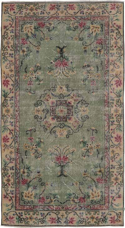 Alfombra Vintage Turca Anudada a Mano - 110 cm x 205 cm