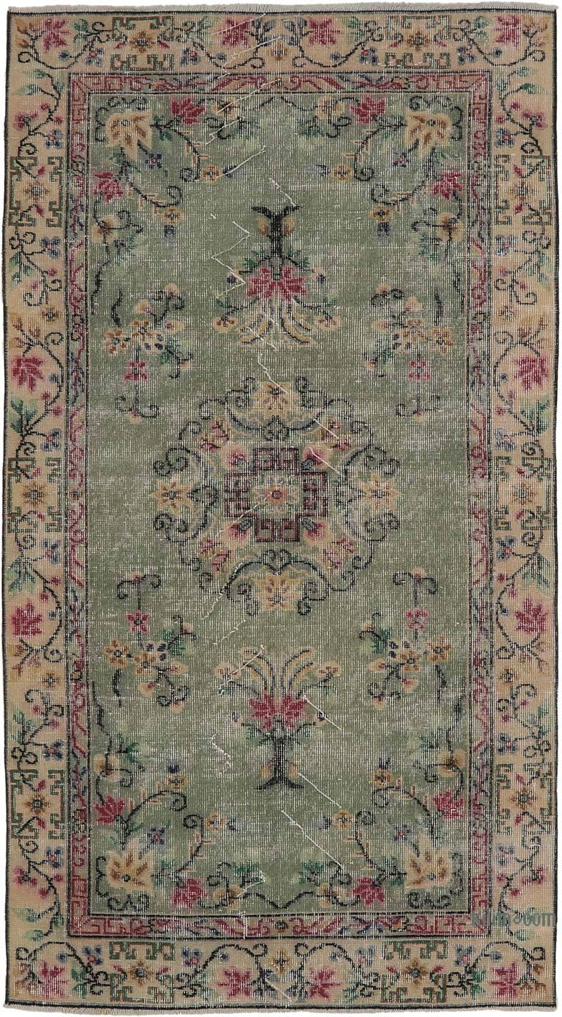 El Dokuma Vintage Halı - 110 cm x 205 cm - K0065602