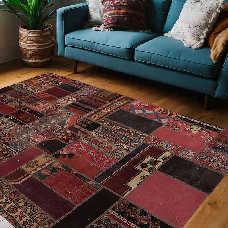 Alfombra Turca de Retazos - 147 cm x 206 cm - K0065605