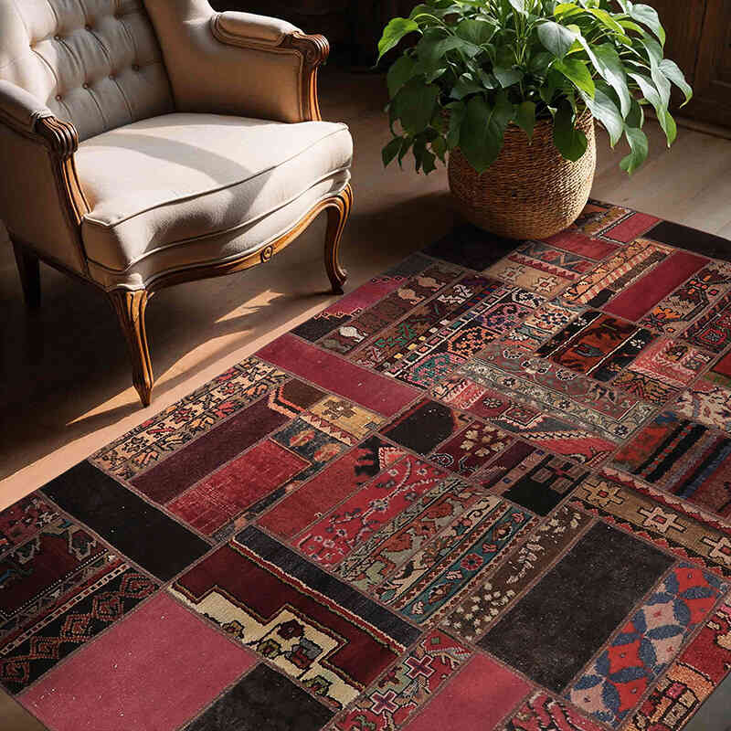 Alfombra Turca de Retazos - 147 cm x 206 cm - K0065605