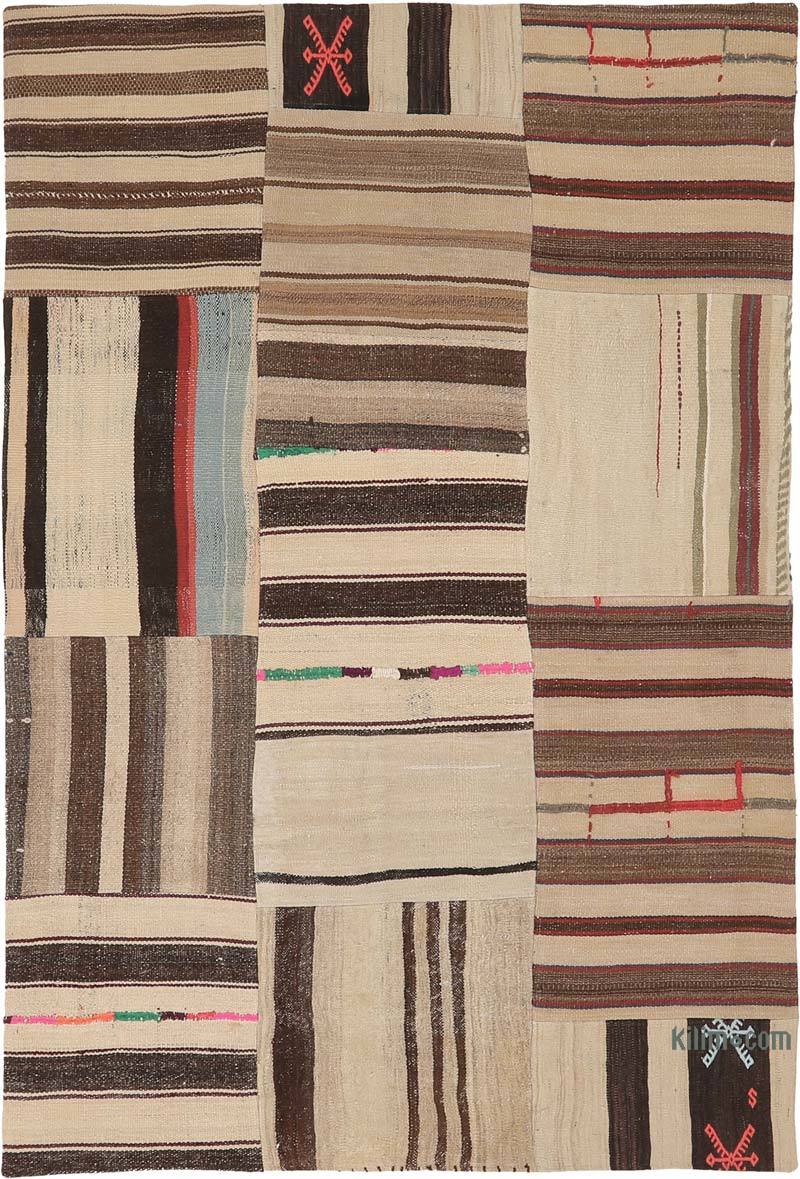 Patchwork Kilim Rug - 4' 5" x 6' 8" (53" x 80") - K0065617
