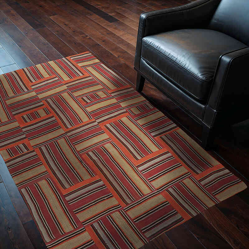 Alfombra Kilim de Retazos - 118 cm x 172 cm - K0065640