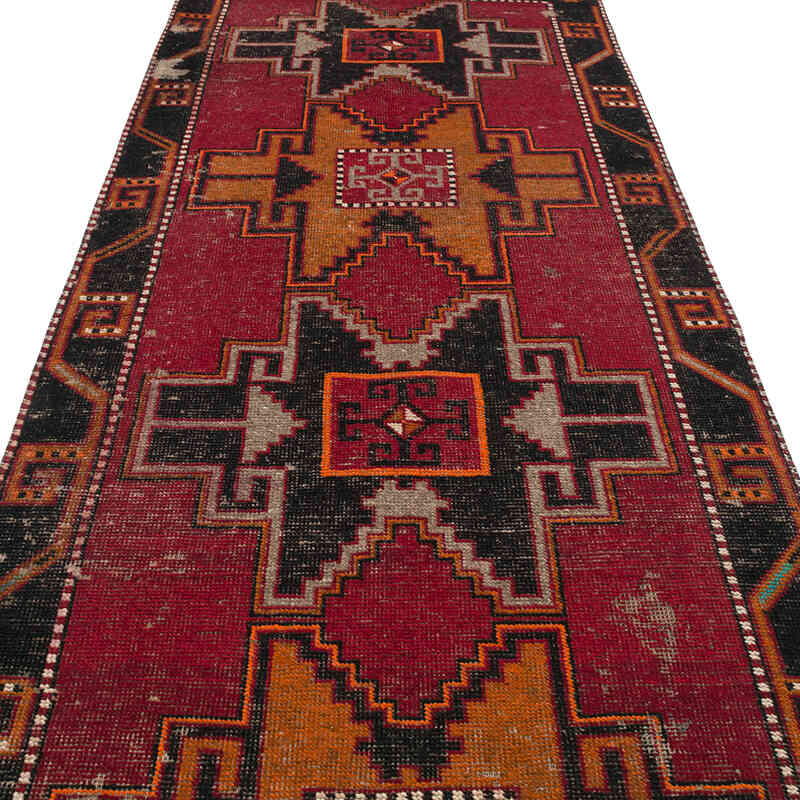 Vintage Turkish Hand-Knotted Runner - 3' 9" x 11' 5" (45" x 137") - K0065686
