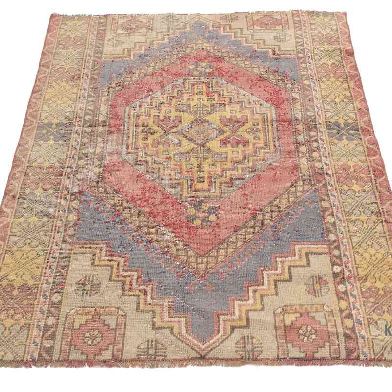 Vintage Turkish Hand-Knotted Rug - 3' 7" x 5' 3" (43" x 63") - K0065695
