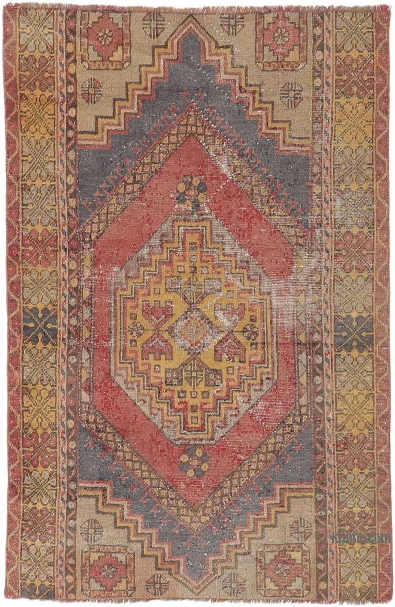 Vintage Turkish Hand-Knotted Rug - 3' 7" x 5' 3" (43" x 63") - K0065695