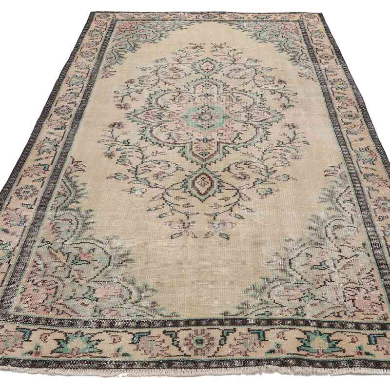 El Dokuma Vintage Halı - 161 cm x 262 cm - K0065702