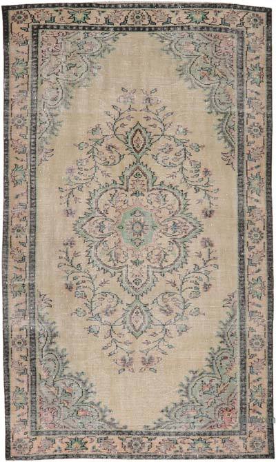Alfombra Vintage Turca Anudada a Mano - 161 cm x 262 cm