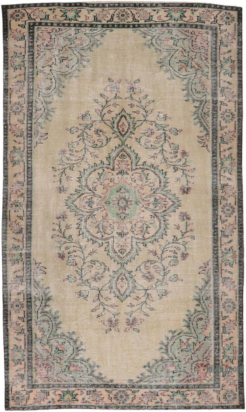 El Dokuma Vintage Halı - 161 cm x 262 cm - K0065702