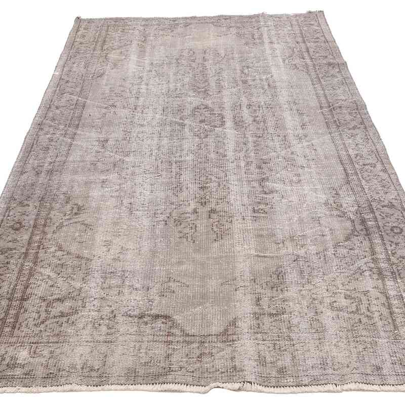Over-dyed Vintage Hand-Knotted Turkish Rug - 5' 3" x 8' 10" (63" x 106") - K0065705