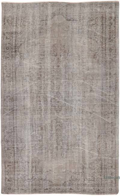 Alfombra Turca Vintage Sobre-teñida - 159 cm x 269 cm