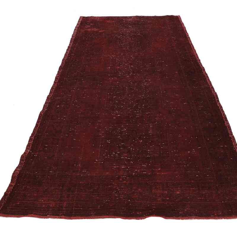 Over-dyed Vintage Hand-Knotted Turkish Rug - 4' 3" x 9' 10" (51" x 118") - K0065710
