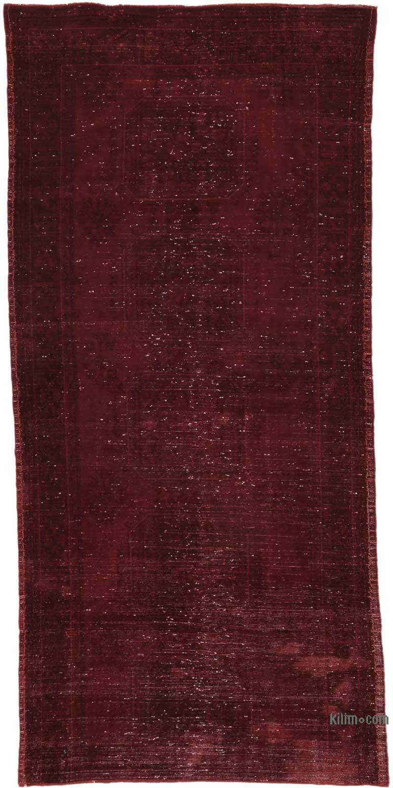 Over-dyed Vintage Hand-Knotted Turkish Rug - 4' 3" x 9' 10" (51" x 118") - K0065710