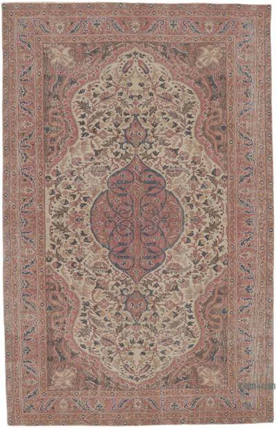 Vintage Turkish Hand-Knotted Rug - 5' 5" x 8' 6" (65" x 102")