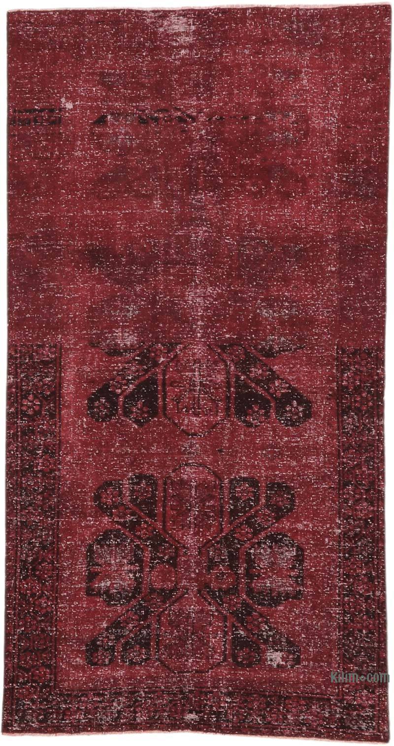 Over-dyed Vintage Hand-Knotted Turkish Rug - 3' 11" x 7' 8" (47" x 92") - K0065715