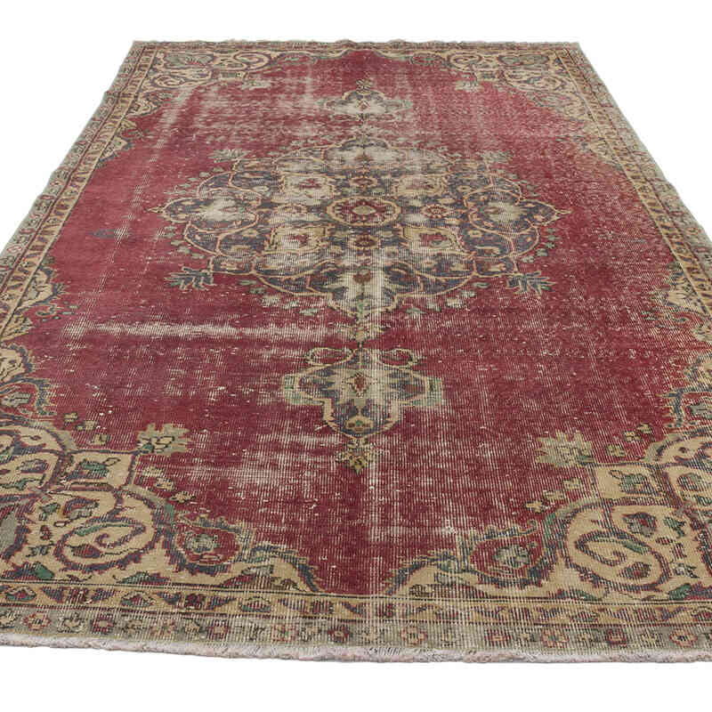 Vintage Turkish Hand-Knotted Rug - 5' 1" x 8' 11" (61" x 107") - K0065724
