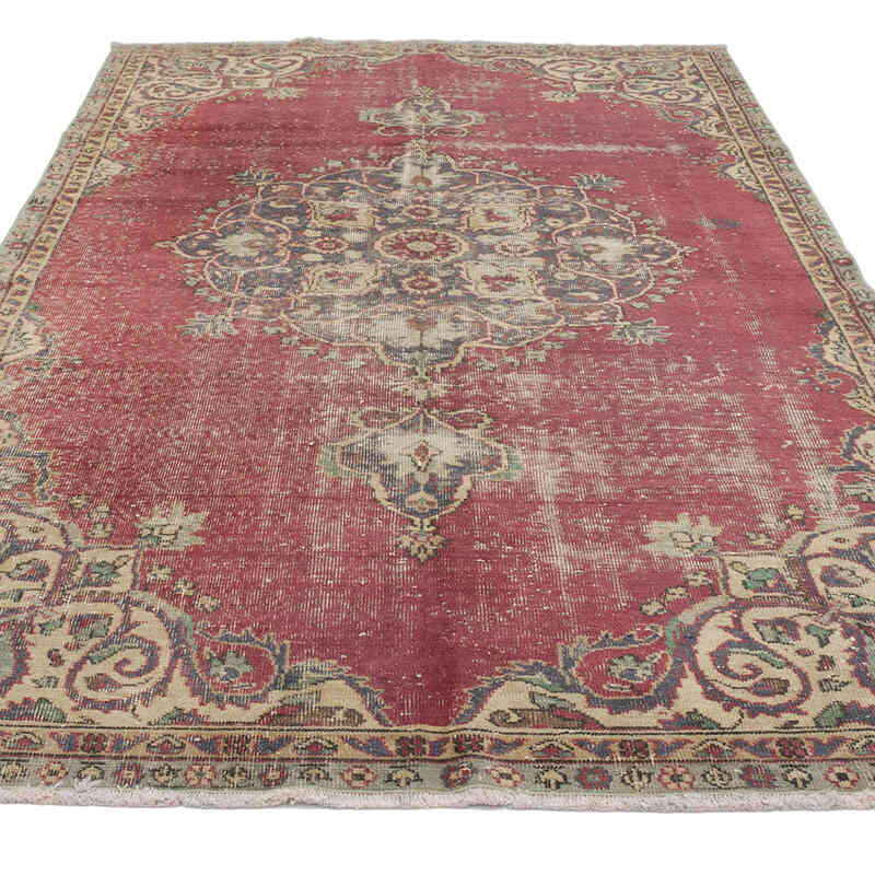 Vintage Turkish Hand-Knotted Rug - 5' 1" x 8' 11" (61" x 107") - K0065724