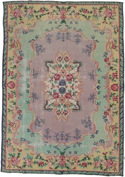 El Dokuma Vintage Halı - 205 cm x 310 cm