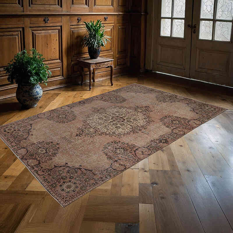 Vintage Turkish Hand-Knotted Rug - 5' 5" x 8' 6" (65" x 102") - K0065727