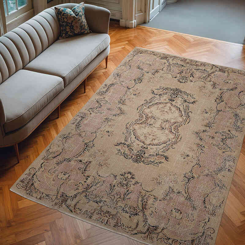 El Dokuma Vintage Halı - 186 cm x 280 cm - K0065728