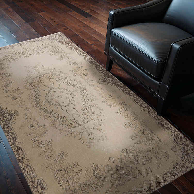 Vintage Turkish Hand-Knotted Rug - 3' 10" x 6' 4" (46" x 76") - K0065729