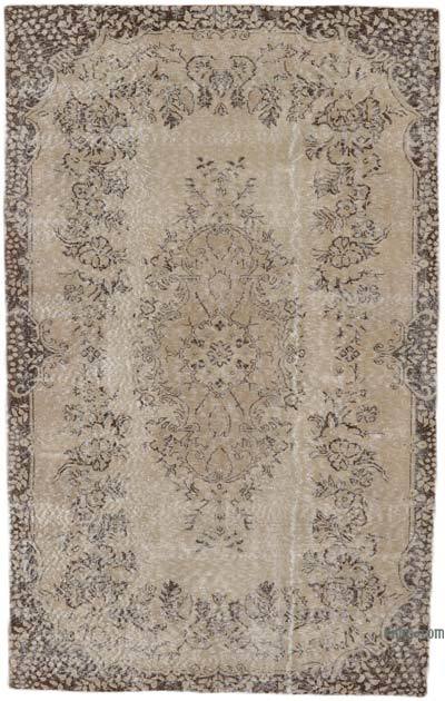 Vintage Turkish Hand-Knotted Rug - 5' 6" x 8' 10" (66" x 106")