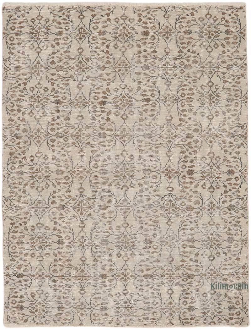 Alfombra Vintage Turca Anudada a Mano - 144 cm x 188 cm - K0065742